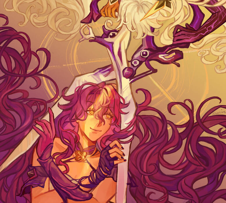 example of a full render, simple background